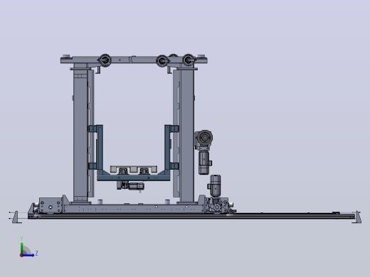 双立柱堆垛码垛机（带货叉）左视缩略图