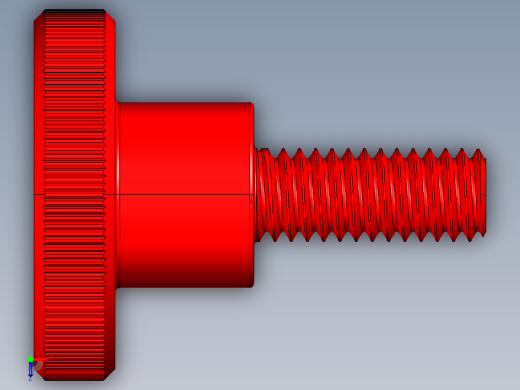 滚花头螺钉M4X10俯视缩略图