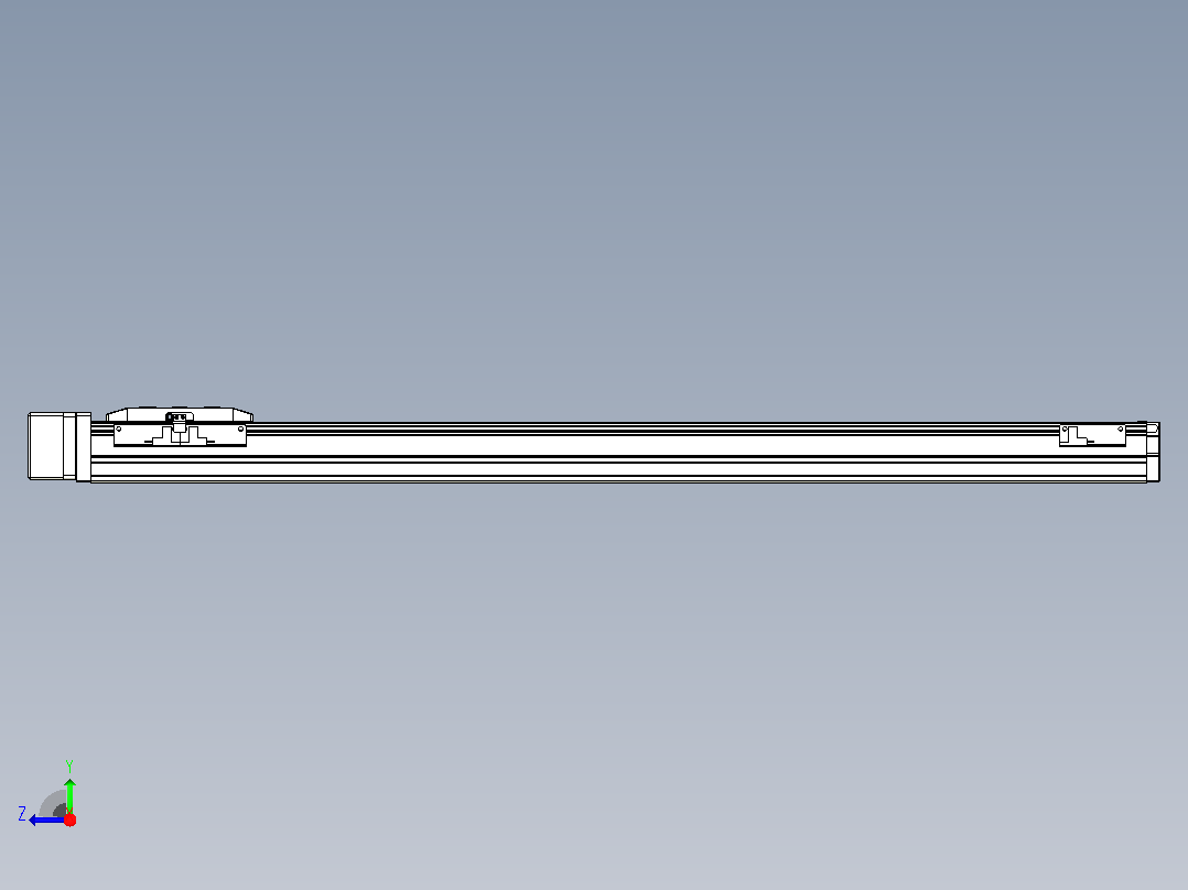 滚珠丝杠直线轴内置导轨TPA-GCR-50-1210C-L700-MR-M10-N3右视图