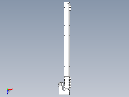 滚珠丝杠直线轴内置导轨TPA-GCR-50-1210C-L700-MR-M10-N3俯视缩略图