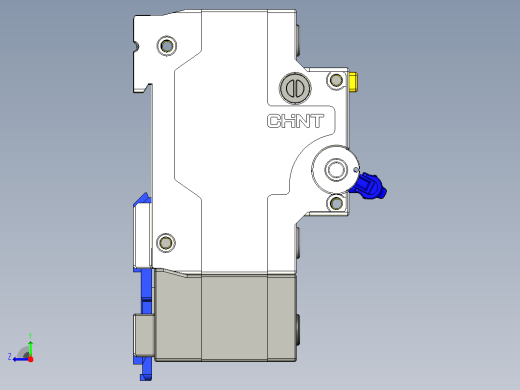 NBPLE-125 2P剩余电流动作断路器三维模型202202右视缩略图