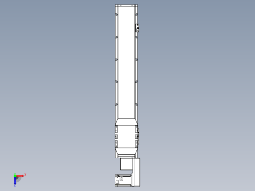 机器人皮带驱动直线轴TPA-GCB-150-P80-L700-QR-M75-N3俯视缩略图