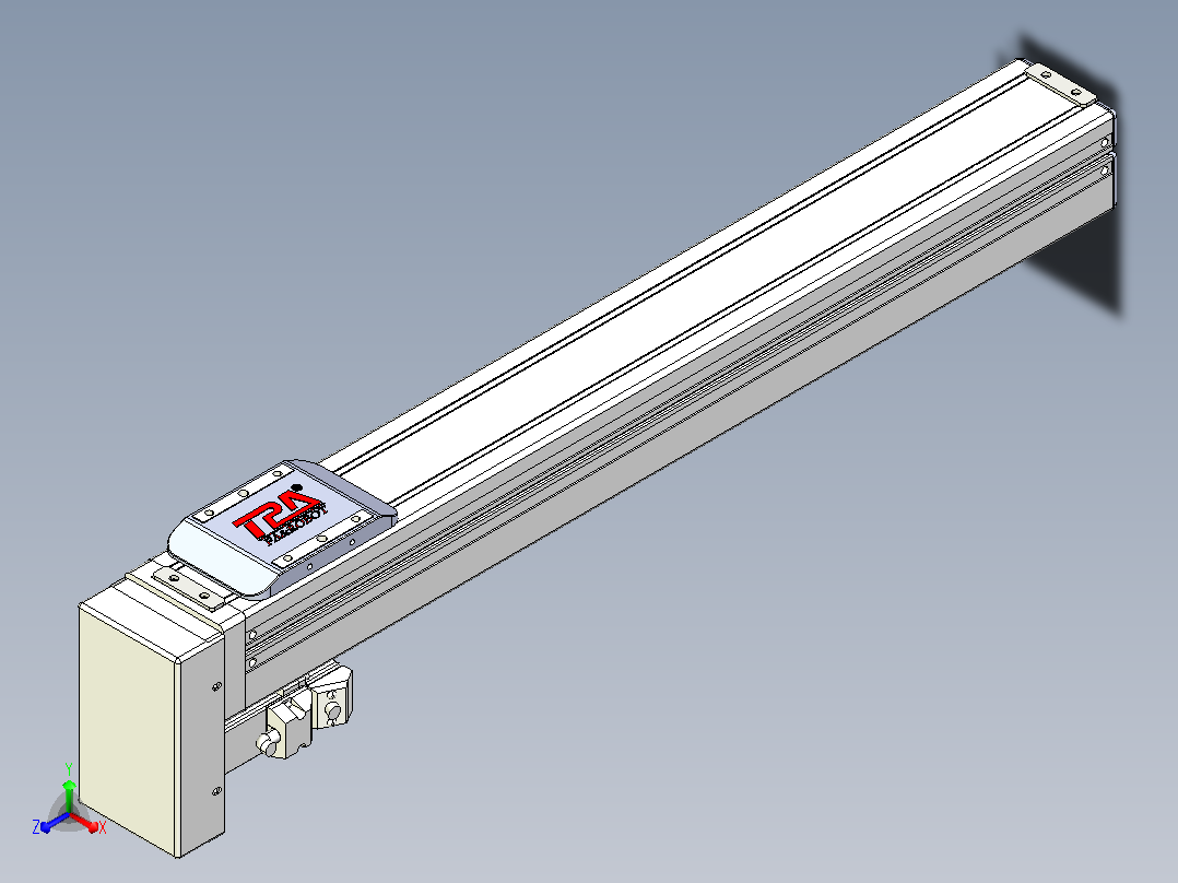 滚珠丝杠直线轴带导轨全封闭TPA-HCR-65S-1610C-L450-MP-C-P10-N3主视图