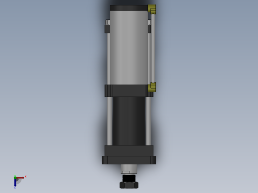 MPT-15T系列标准型[MPT-125-100-10-15T-M1-S2-0°]气压增压缸俯视缩略图