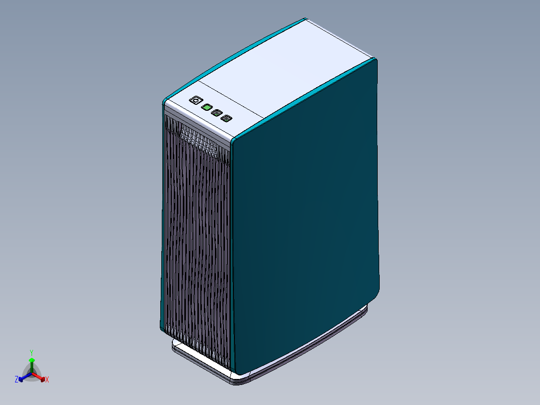 空气净化器11正等轴测图