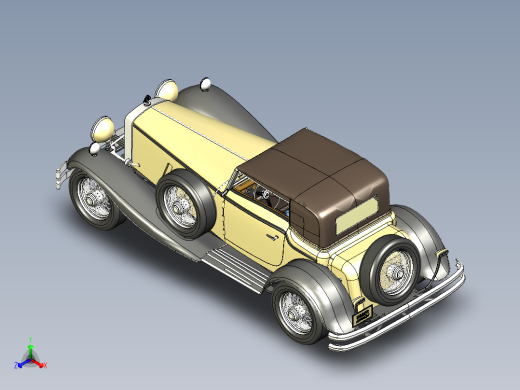 迈巴赫老爷车正等轴测缩略图