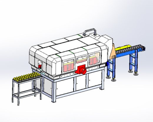 立式多锯木工切片机3D数模图纸 Solidworks设计缩略图