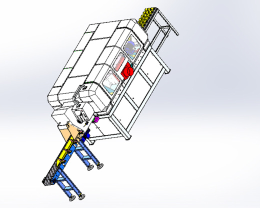 立式多锯木工切片机3D数模图纸 Solidworks设计缩略图