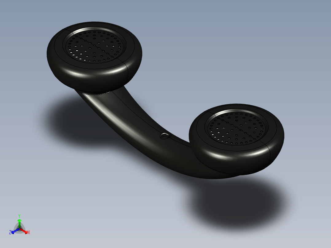 solidworks 听筒正等轴测图