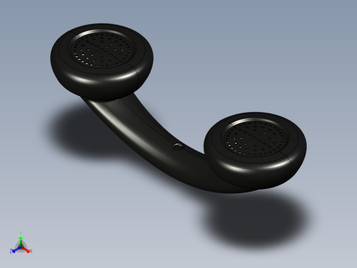solidworks 听筒正等轴测缩略图