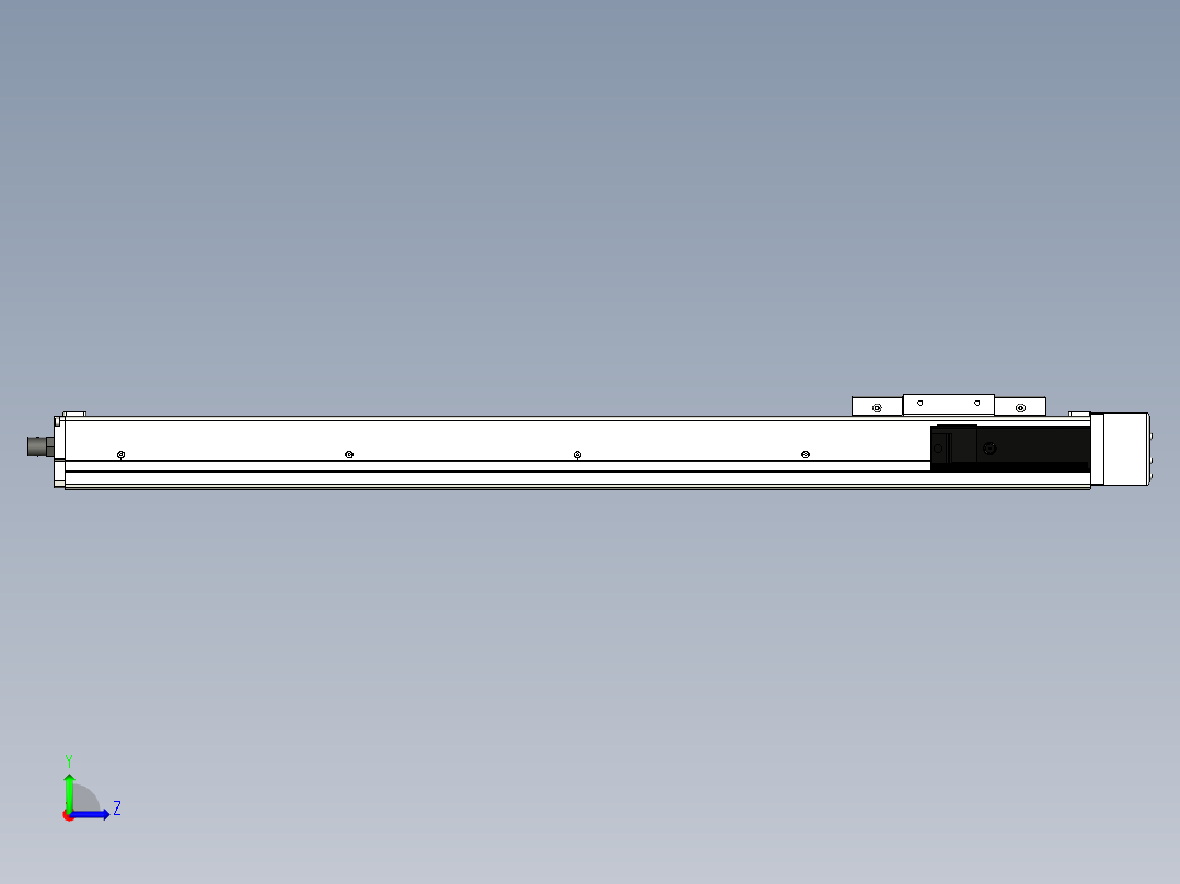 Toyo东佑达直线模组-ECH12-650-BR-100W+煞車左视图