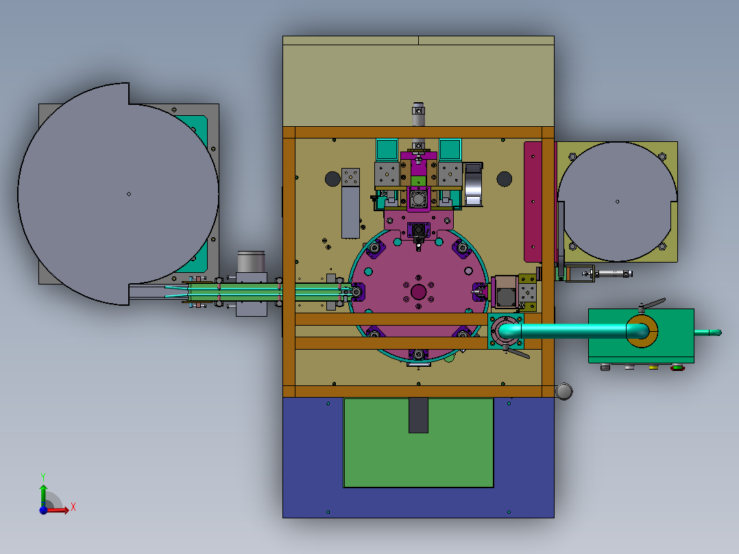自动锁螺栓设备前视图