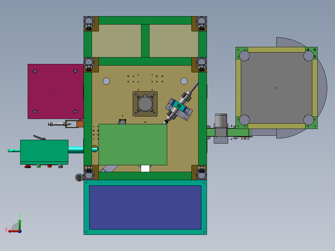 自动锁螺栓设备后视图