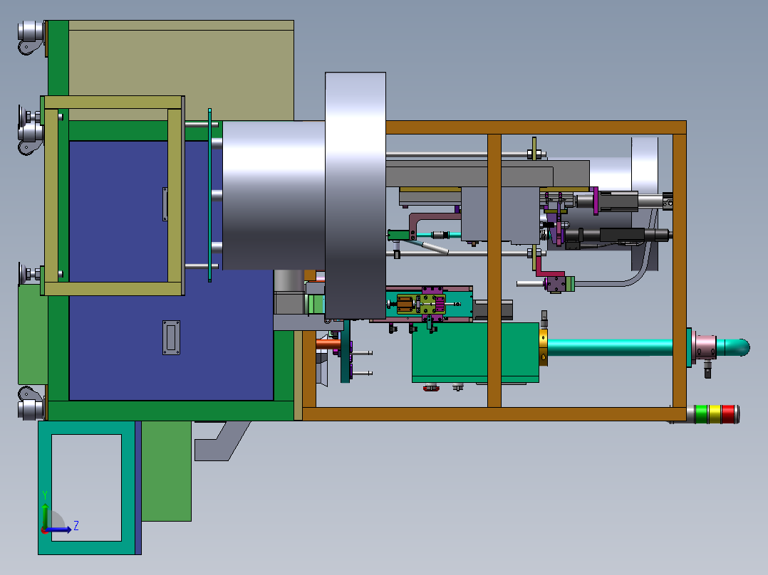 自动锁螺栓设备左视图