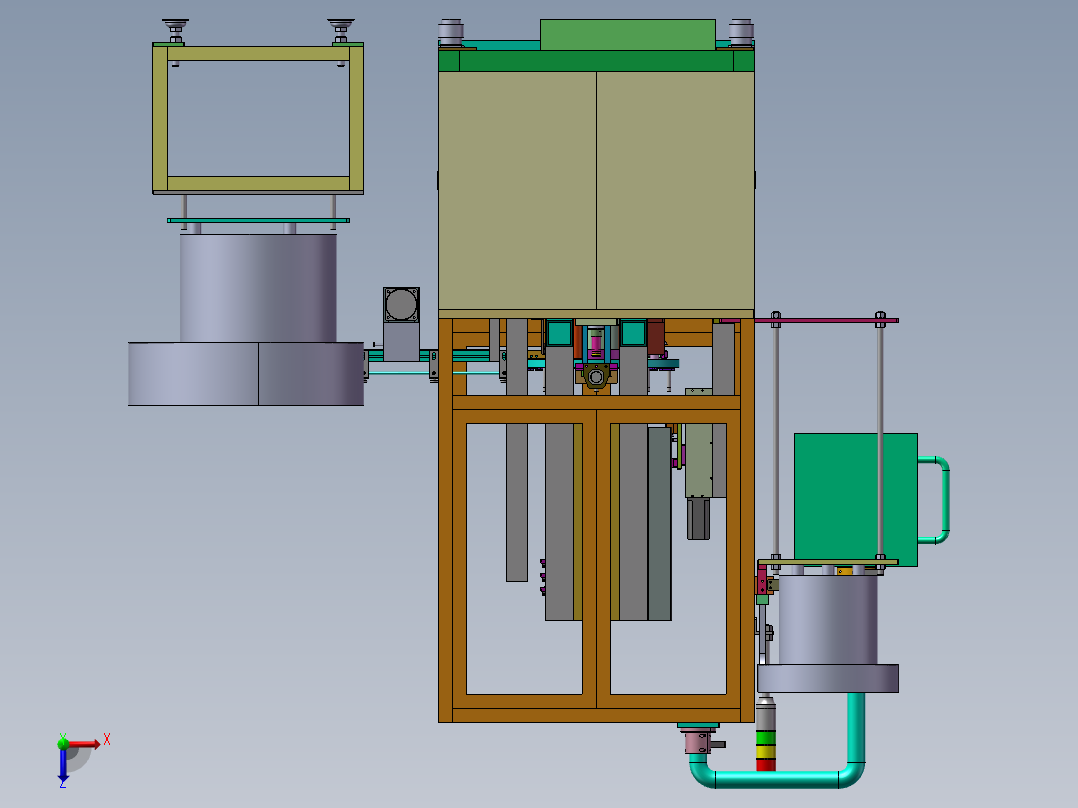 自动锁螺栓设备俯视图