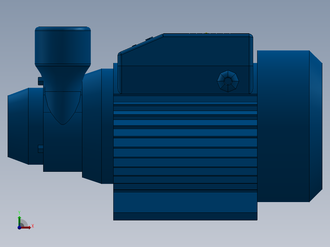 单级双吸酸碱离心泵前视图