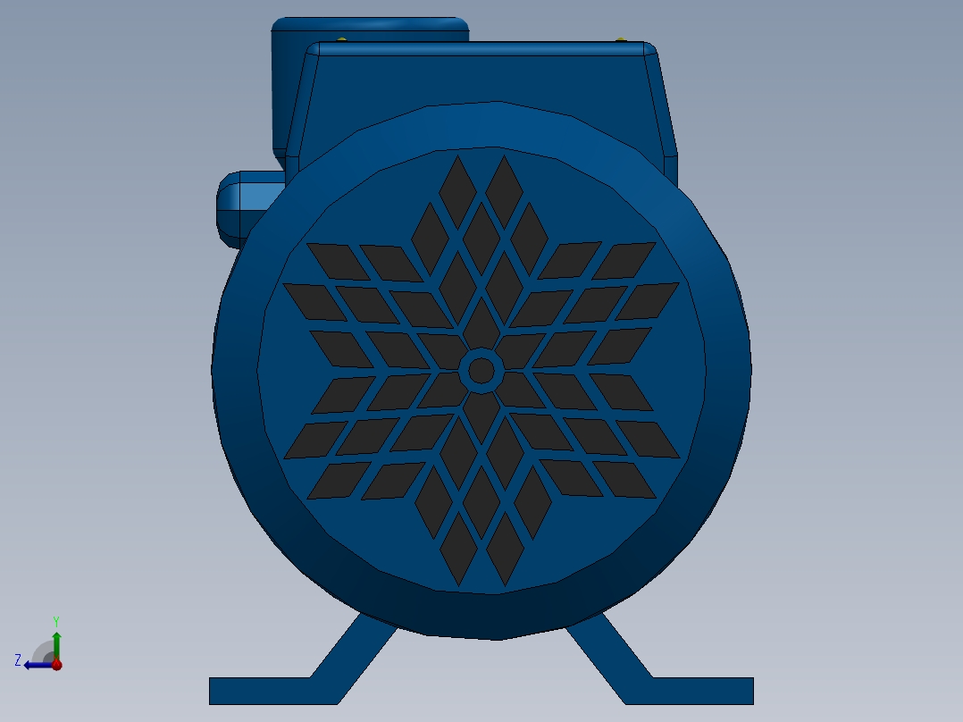 单级双吸酸碱离心泵右视图