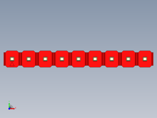 彩色公头100mil（2.54mm）系列-DS1021_red_1x09p_100mil_Type43_rev1.0前视缩略图