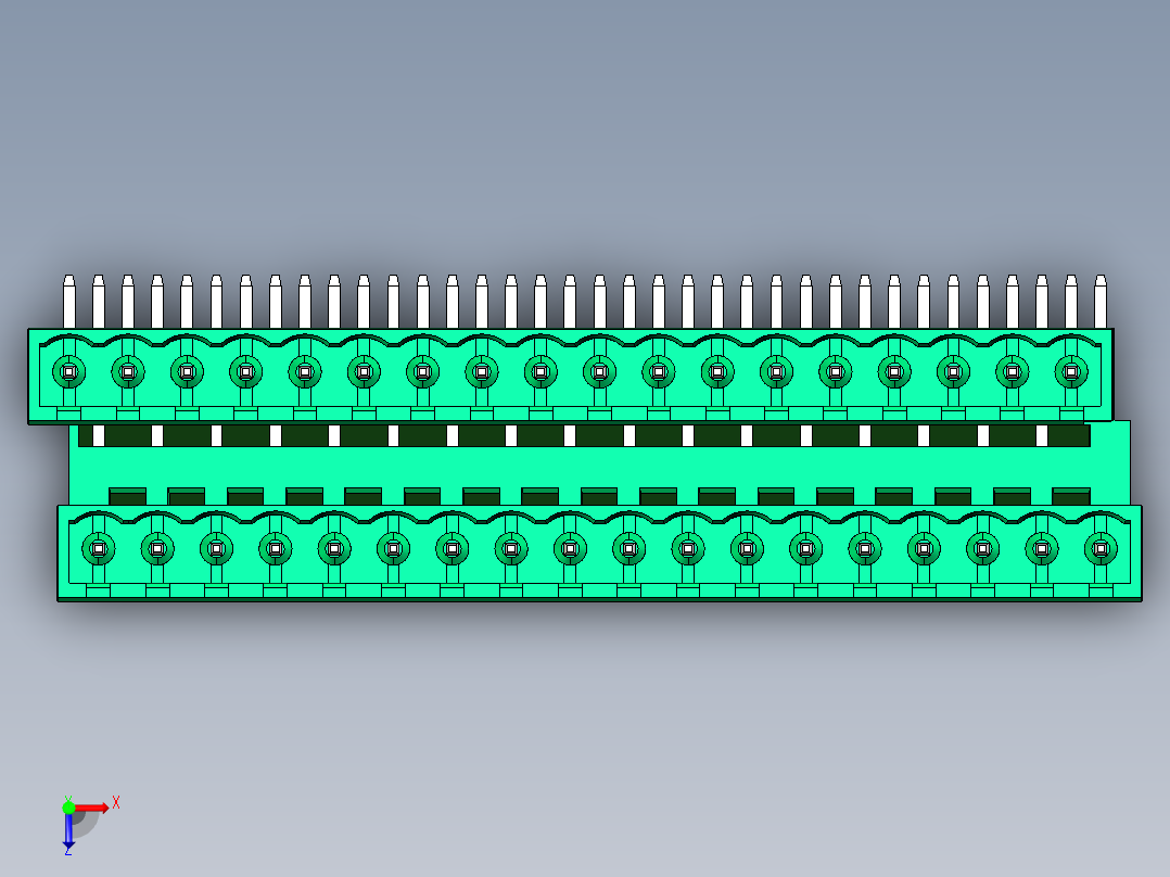 DEGSON 2EDG 系列 5.0mm 可插拔接线端子组-2EDGRTC-5.0-36P-14-00AH俯视图