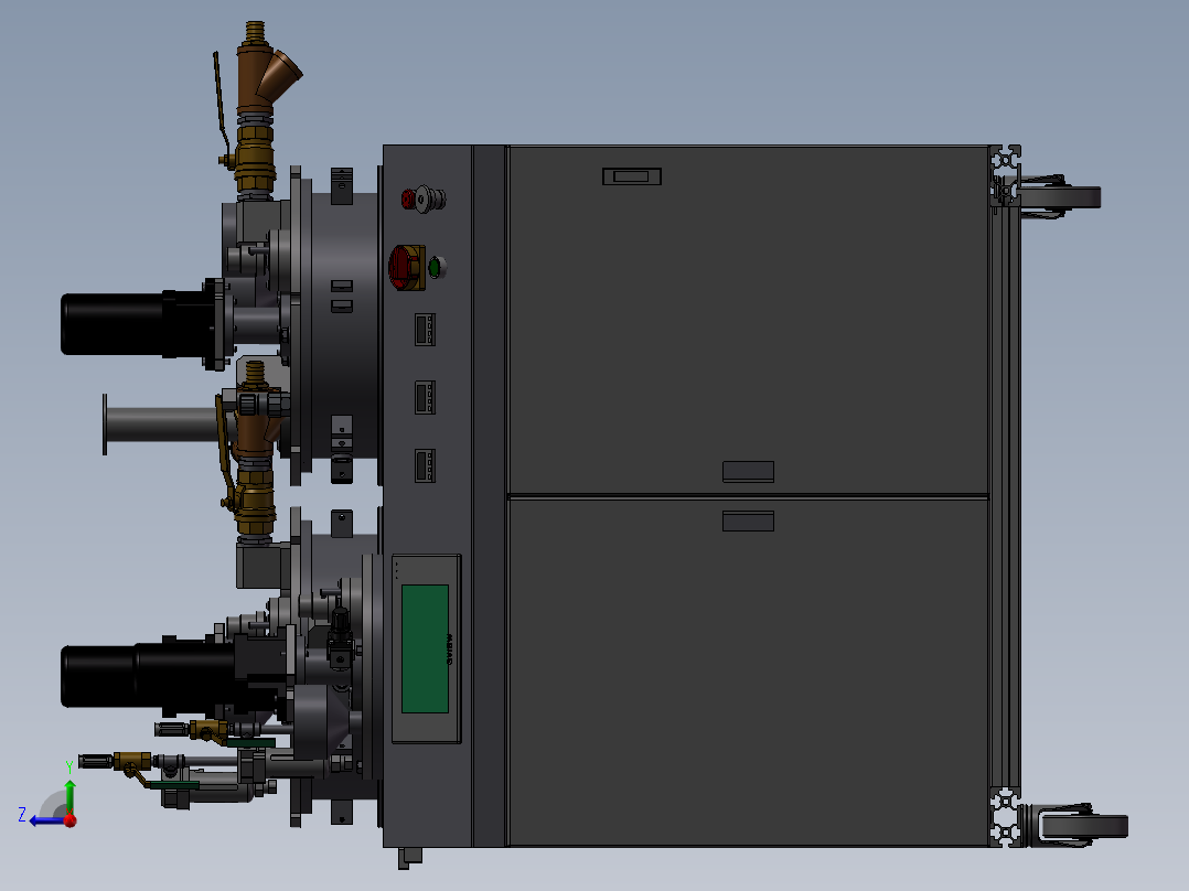 点胶机上料机右视图