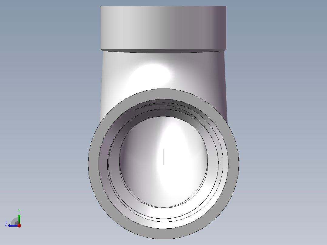 弯头-异径内丝 DN10-DN8右视图
