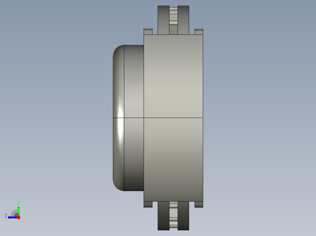 制动器 (15)右视图