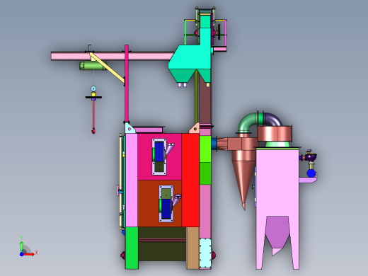 金属清砂打磨清理除锈器前视缩略图