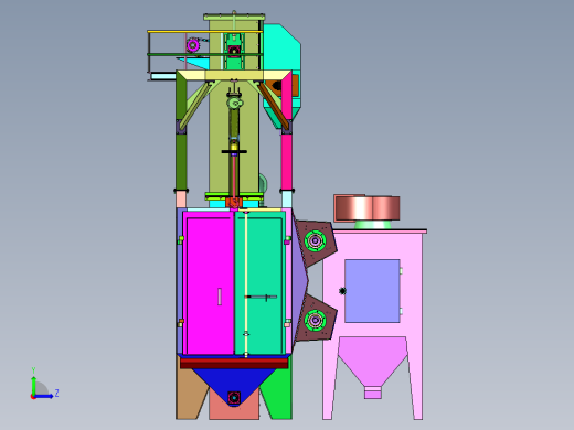 金属清砂打磨清理除锈器左视缩略图