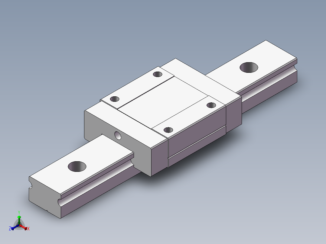 滑块MGN15C主视图