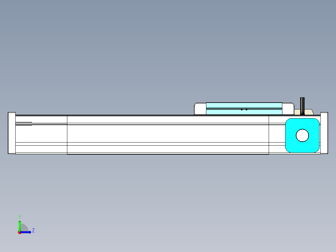 欧规系列-LB6A-L130-S250-BL-ZP40-C3左视图