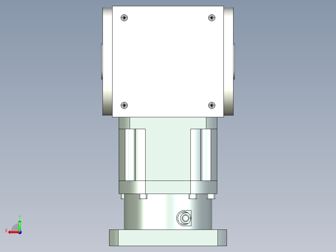 换向器PW170双孔 PLX142-L1 35-114.3-200-M12.stp后视图