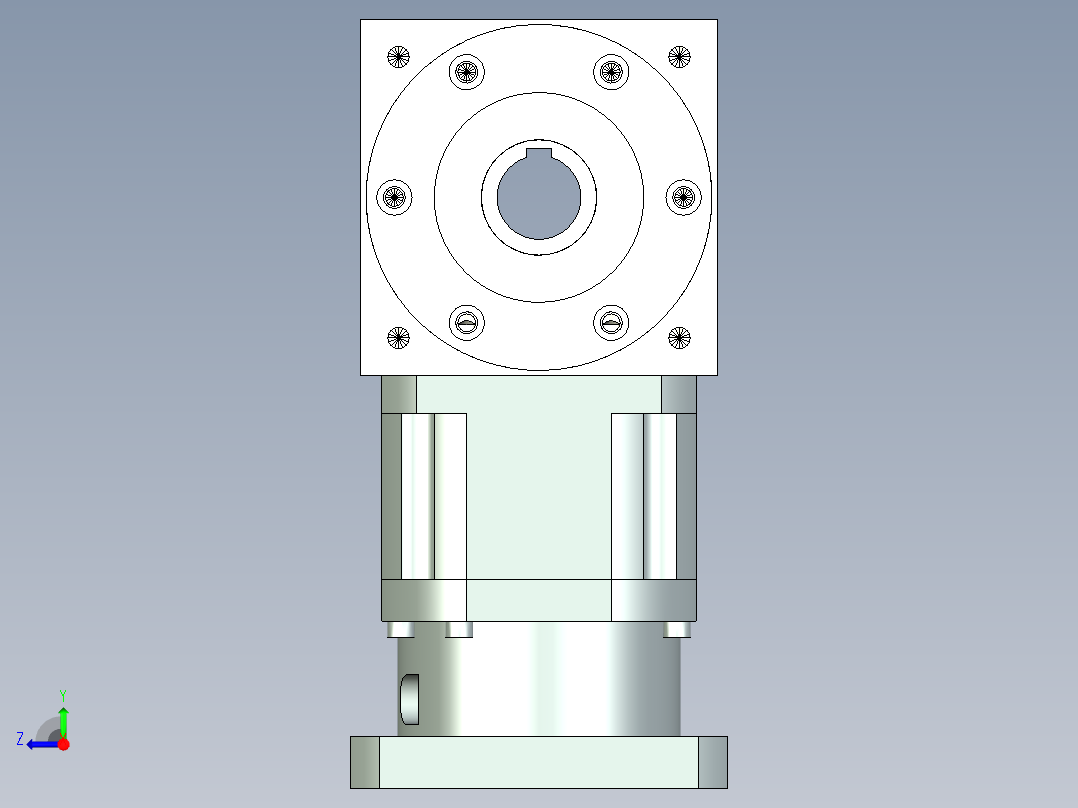 换向器PW170双孔 PLX142-L1 35-114.3-200-M12.stp右视图
