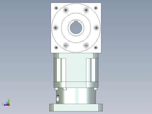换向器PW170双孔 PLX142-L1 35-114.3-200-M12.stp右视缩略图