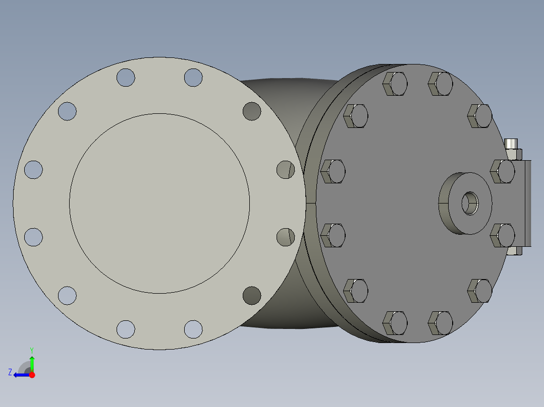过滤器-10英寸右视图