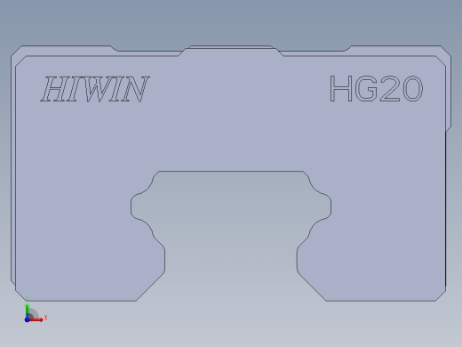 上银直线滑轨-HGH20CA 滑块前视缩略图