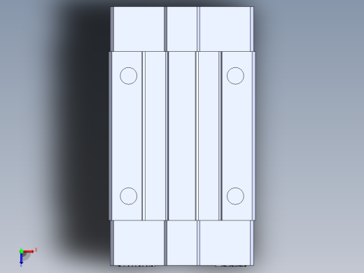 上银直线滑轨-HGH20CA 滑块俯视缩略图