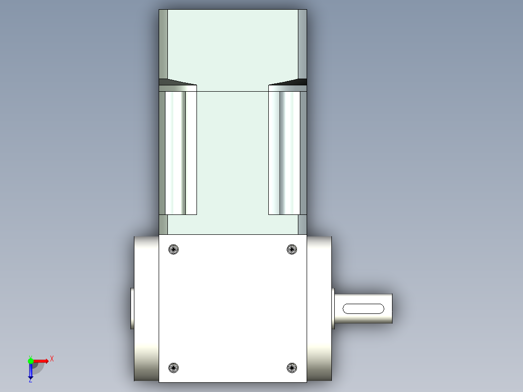 换向器PW90单轴 PLX90-L2 19-70-90-M6.stp俯视图