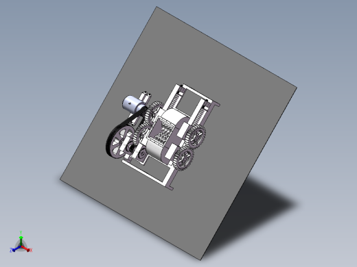 双齿辊破碎机1426266正等轴测缩略图