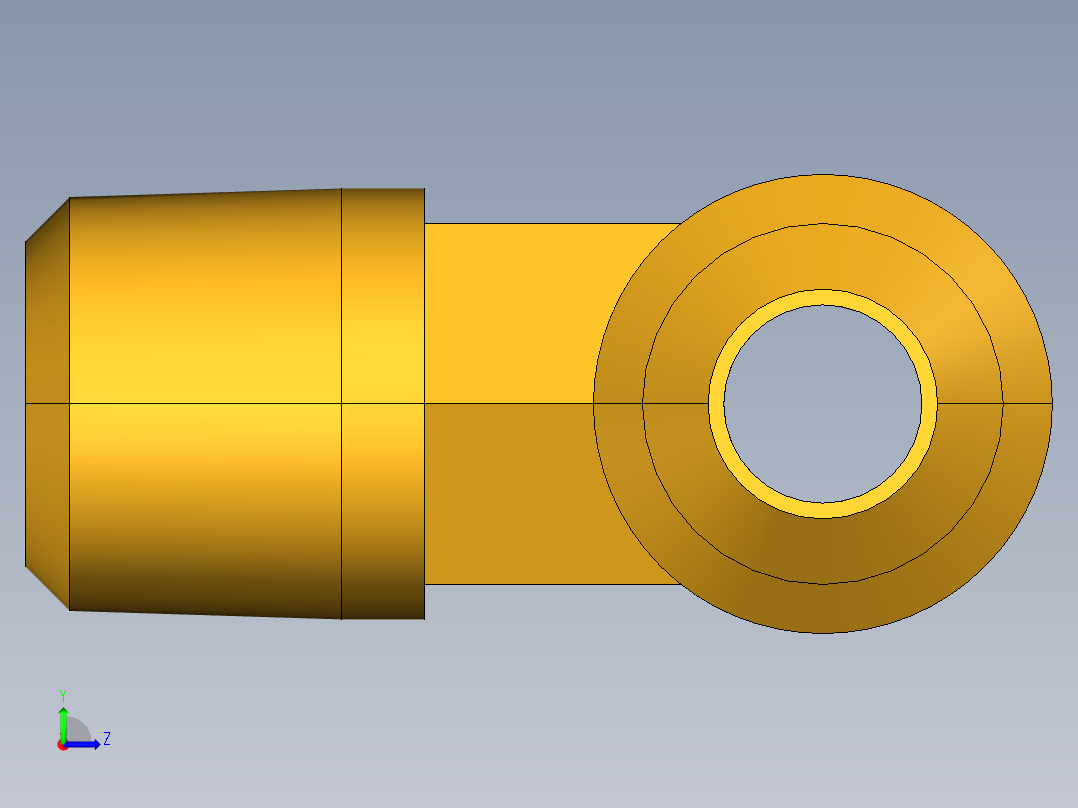 扩口式工业通用硬管接头Male Branch Tee 145F-4-2左视图