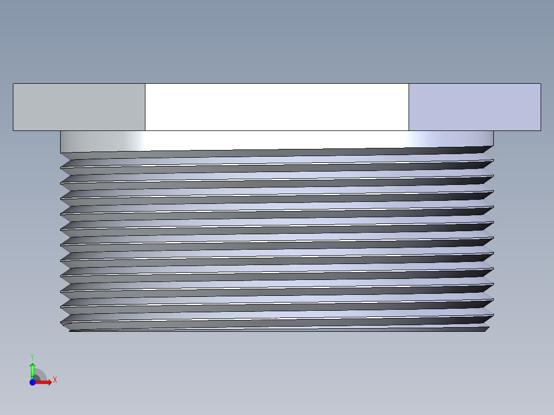 CPVC管件22-Sch80_Plug_MPT_9850-030_3in前视图