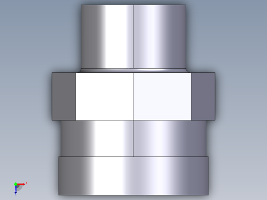 10DIMV(B) 用溶剂焊接插座DF双适配器，溶剂焊接插口DM和BSP螺纹母端R不锈钢加强环俯视缩略图