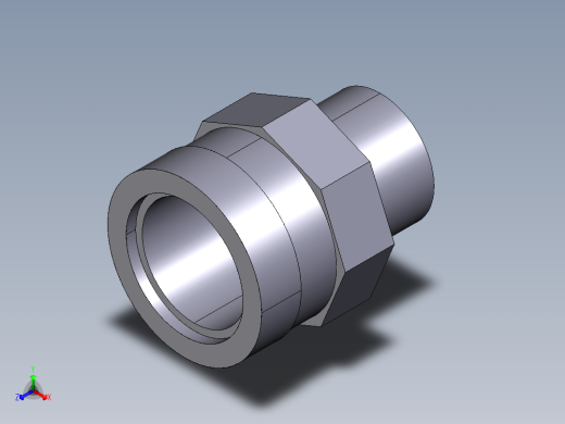 10DIMV(B) 用溶剂焊接插座DF双适配器，溶剂焊接插口DM和BSP螺纹母端R不锈钢加强环正等轴测缩略图