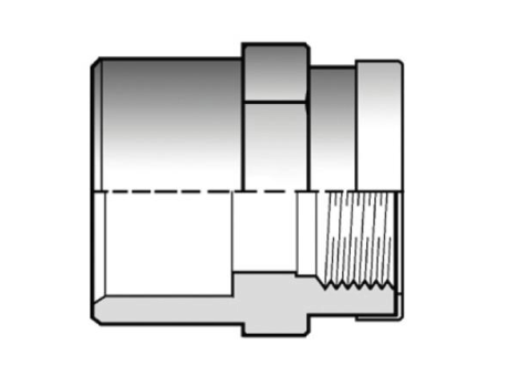 10DIMV(B) 用溶剂焊接插座DF双适配器，溶剂焊接插口DM和BSP螺纹母端R不锈钢加强环缩略图