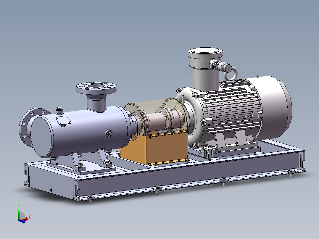 离心泵装配模型