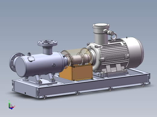 离心泵装配模型