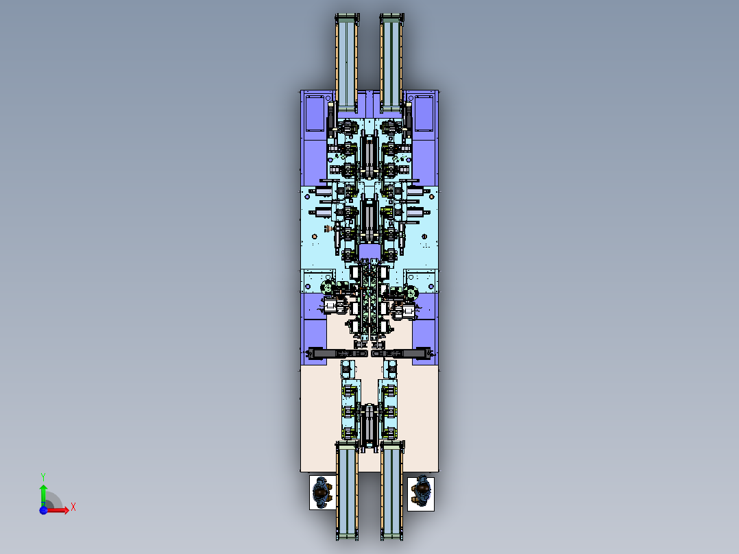 宁德时代L600软包电芯处理线sw16可编辑前视图