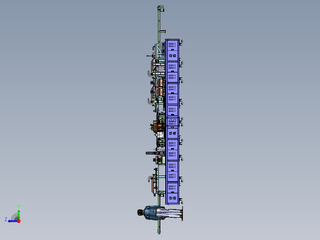 宁德时代L600软包电芯处理线sw16可编辑右视图