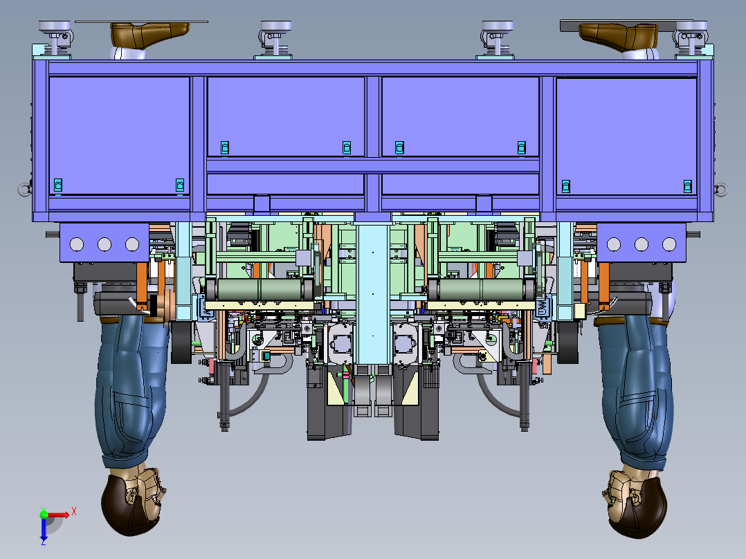 宁德时代L600软包电芯处理线sw16可编辑俯视图