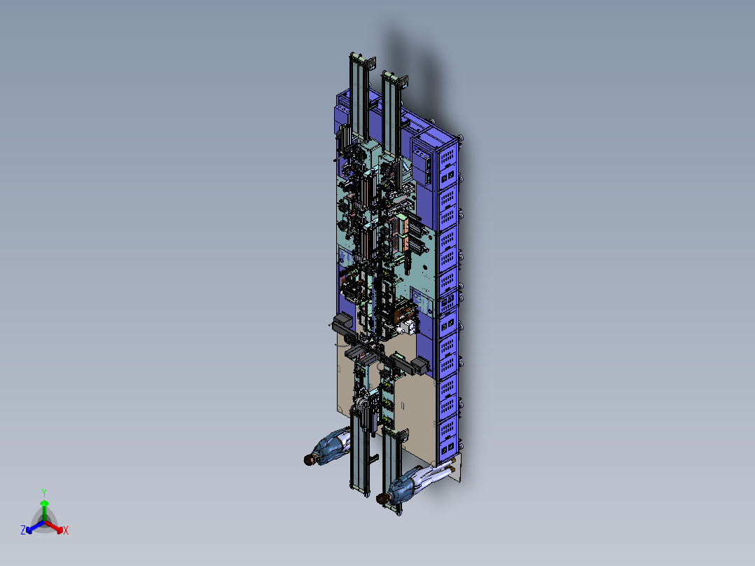 宁德时代L600软包电芯处理线sw16可编辑正等轴测图