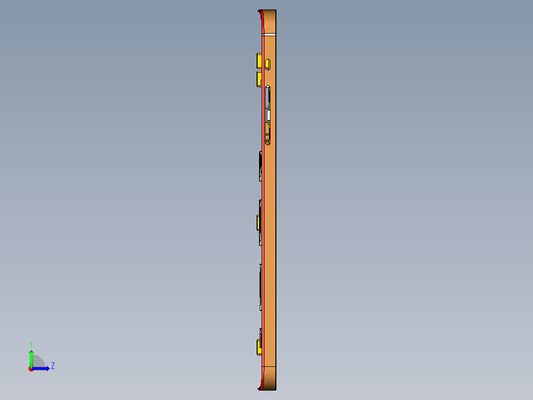 S1-CNC9-笔记本CNC工装夹具三维模型20150117左视图